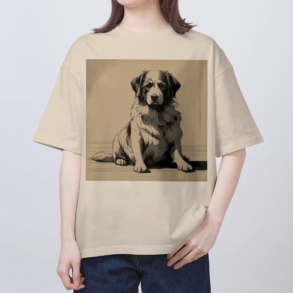 底辺の底辺好きな事を気ままに…。の帰りを待つ愛犬 Oversized T-Shirt