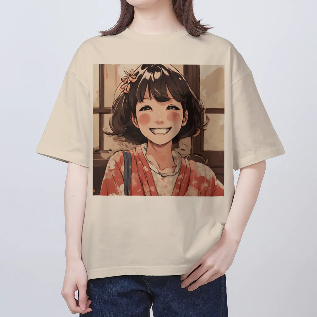 底辺の底辺好きな事を気ままに…。の笑顔の彼女 Oversized T-Shirt