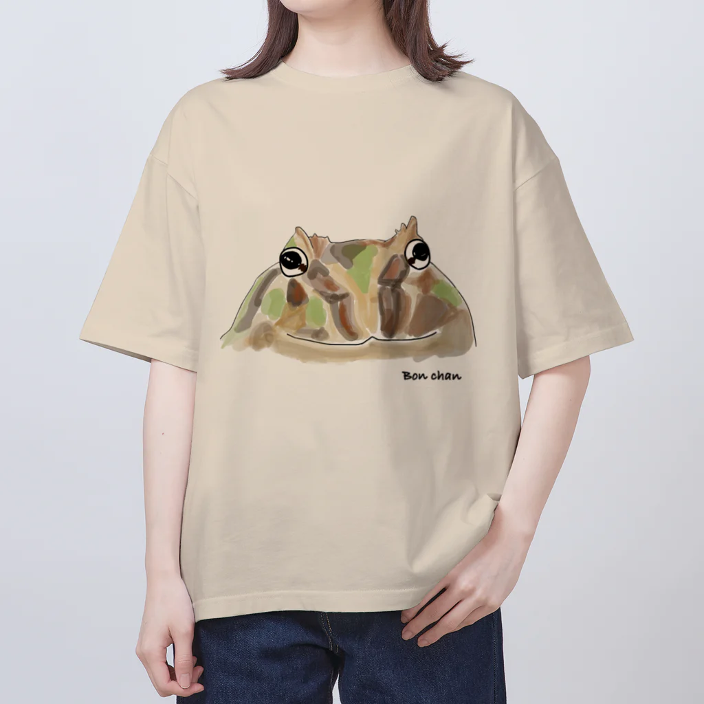 カエルのボンちゃんのカエルのボンちゃん オーバーサイズTシャツ