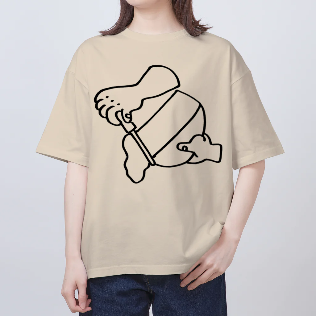 お店の名前考え中の憧れのラクレットチーズ Oversized T-Shirt