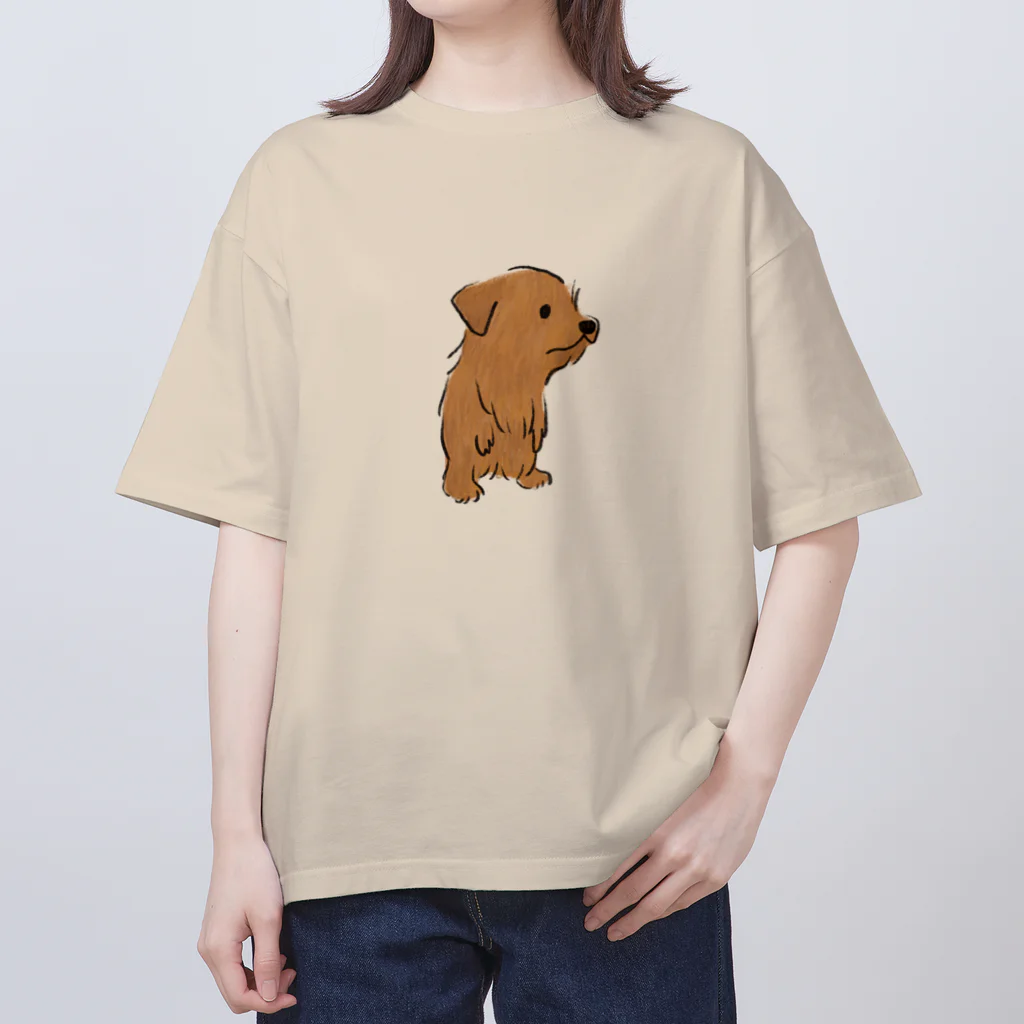 TOMOS-dogの二足歩行わんちゃん オーバーサイズTシャツ