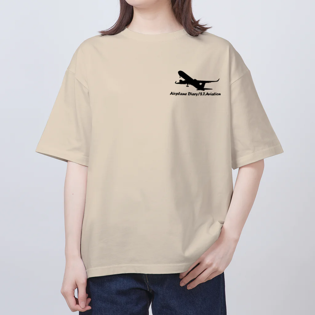 ひこうき日誌/s-t-aviationのS.T.Aviation Oversized T-Shirt