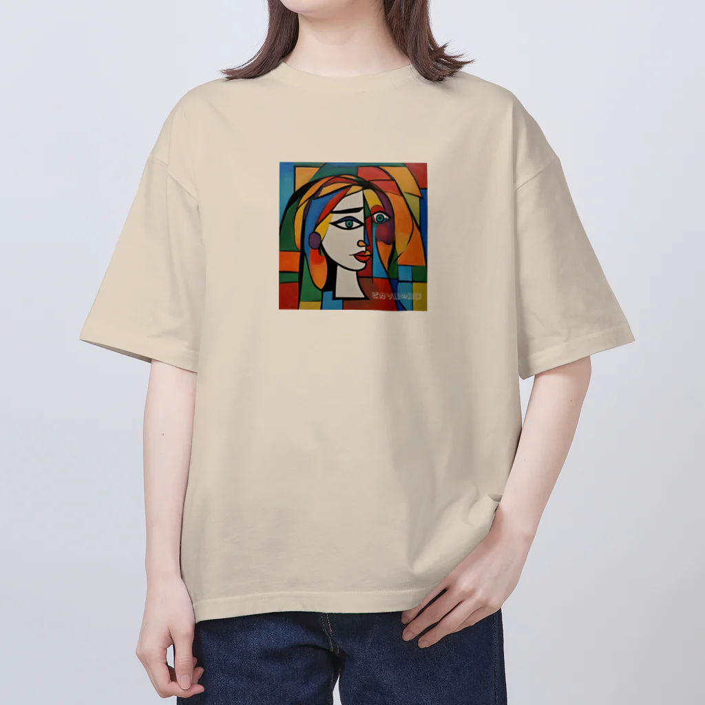 garireoのピカソ風の絵画1 オーバーサイズTシャツ