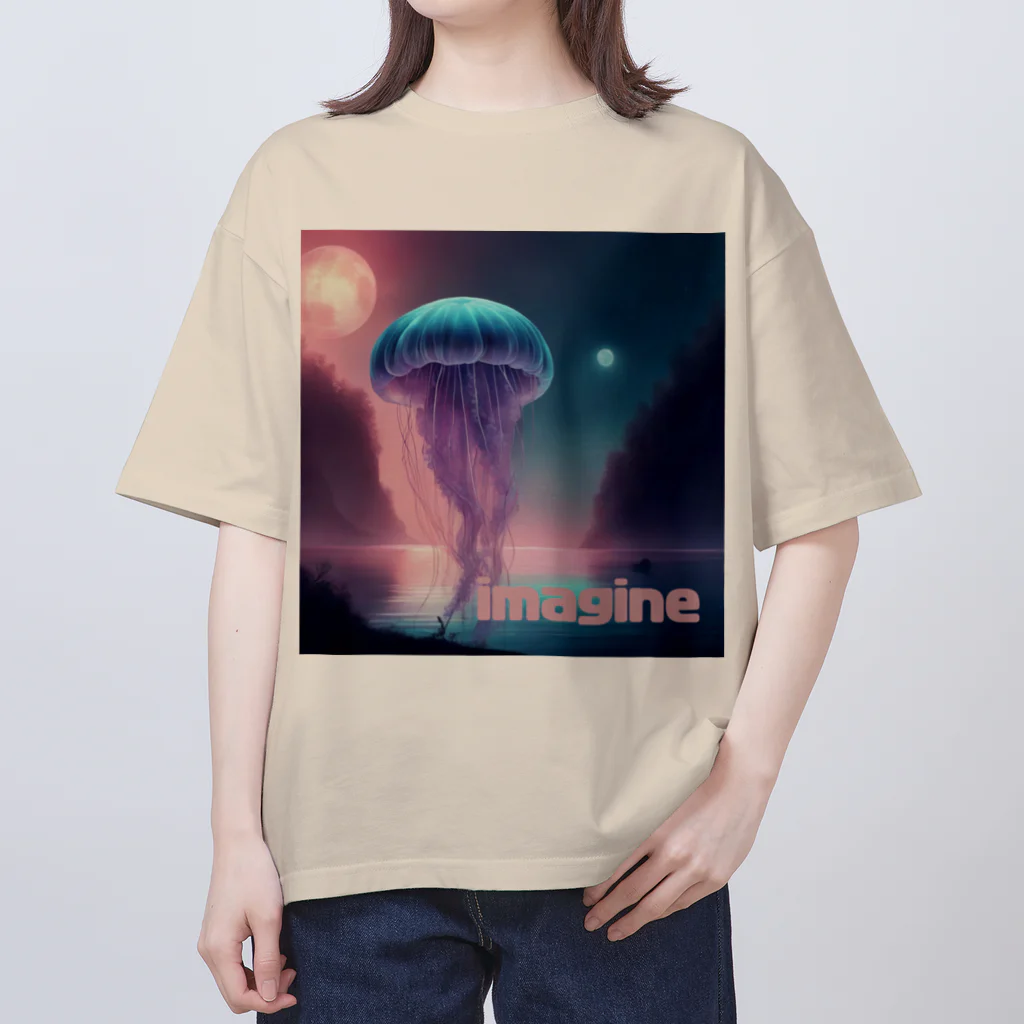 MOONのimagine　moonシリーズ２ Oversized T-Shirt