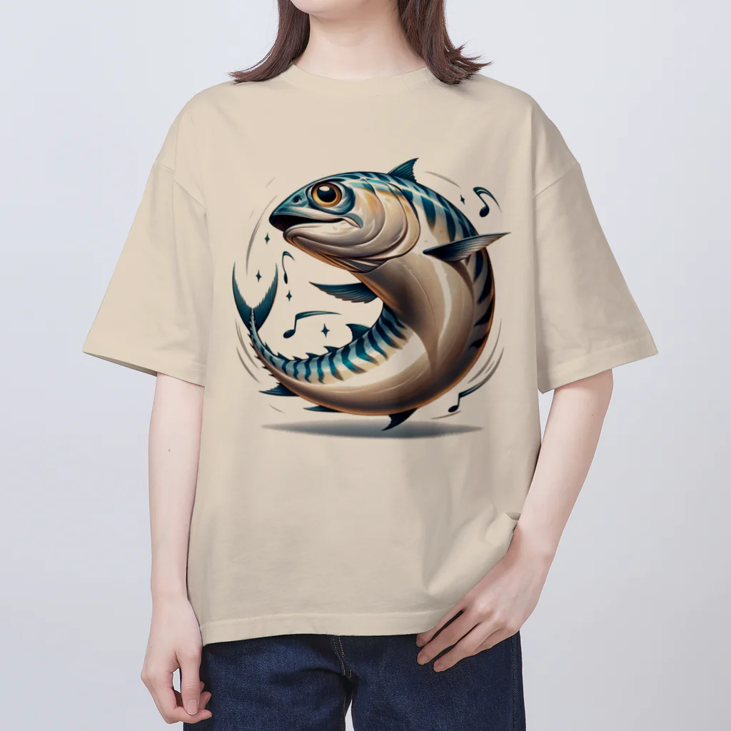 さかなですけど、何か⁉️のサバダン Oversized T-Shirt