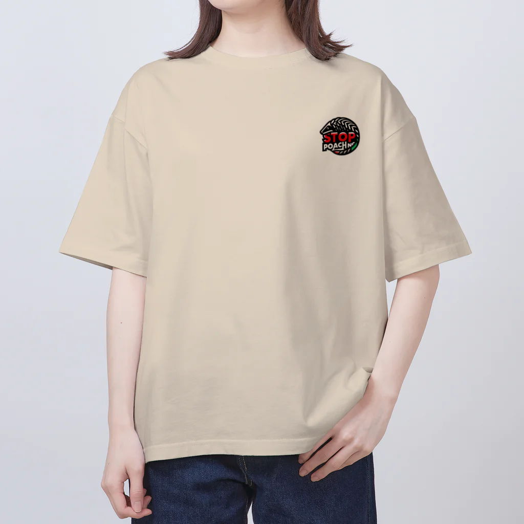 STOP POACHNGのSTOP POACHNG(original) Oversized T-Shirt