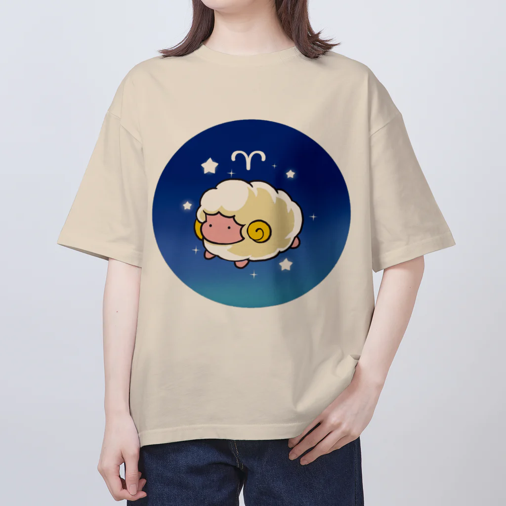 もふもふ堂の牡羊座 オーバーサイズTシャツ