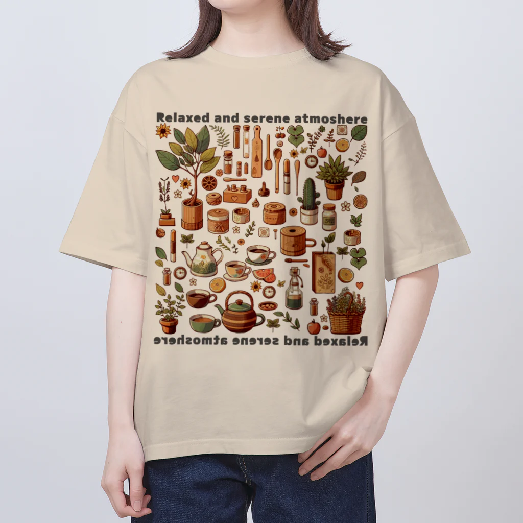 nekosenshiのごちゃごちゃカフェ小物 Oversized T-Shirt