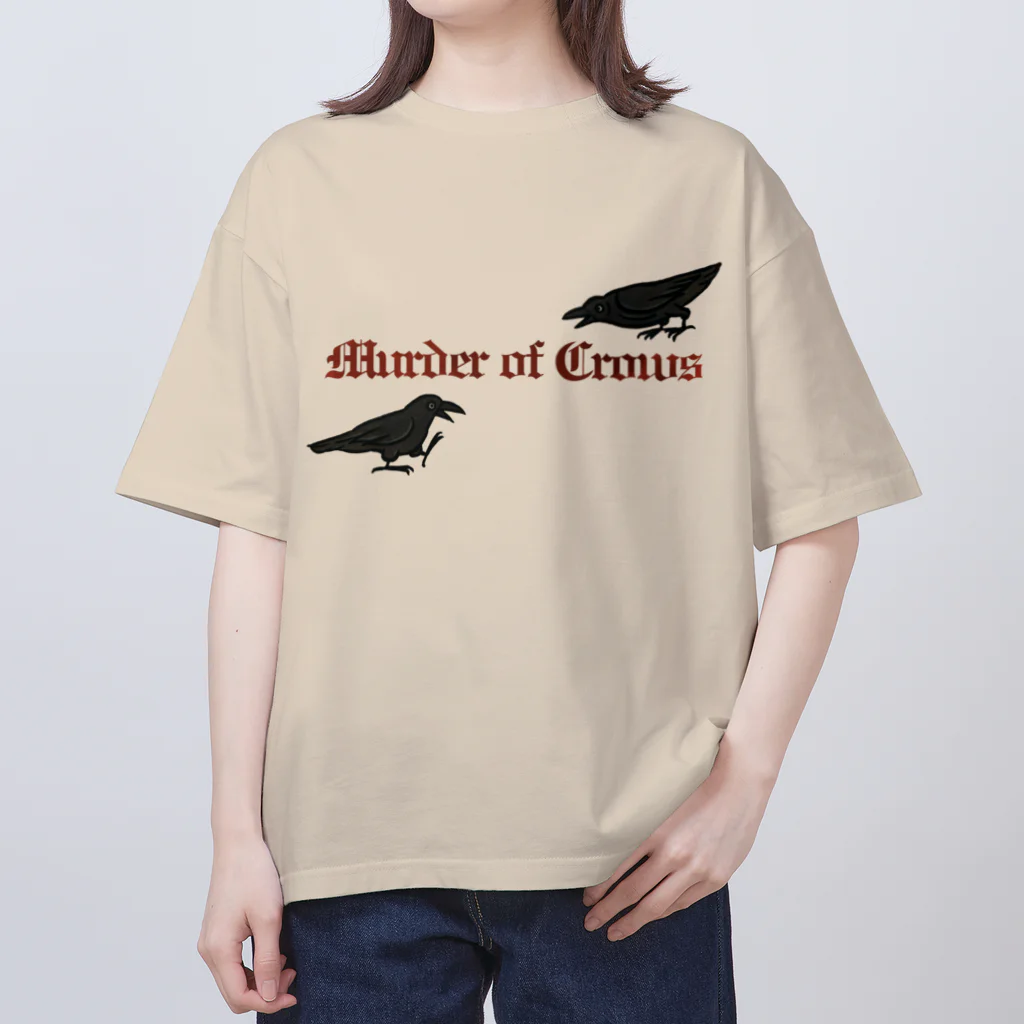 Yellow_SparrowのMurder of Crows Oversized T-Shirt