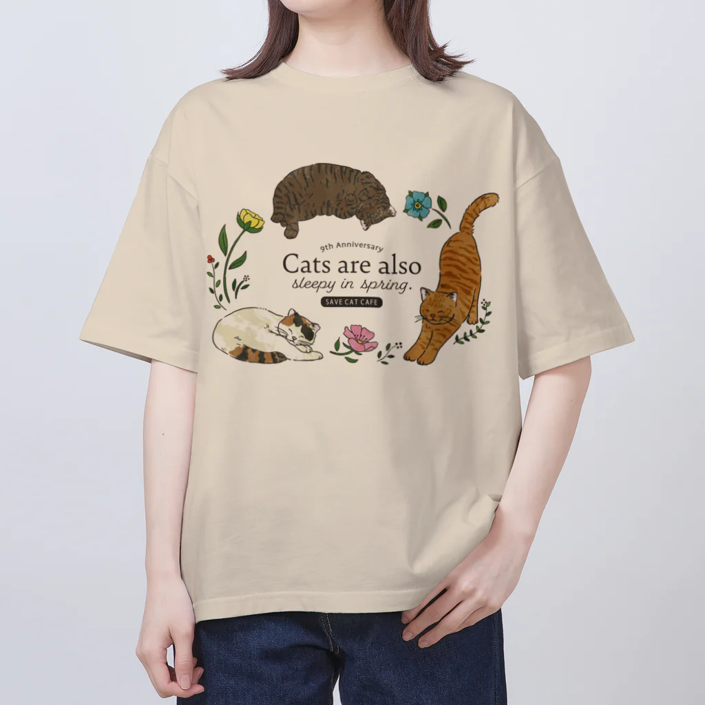 SAVE CAT CAFEのカフェ９周年記念アイテム オーバーサイズTシャツ