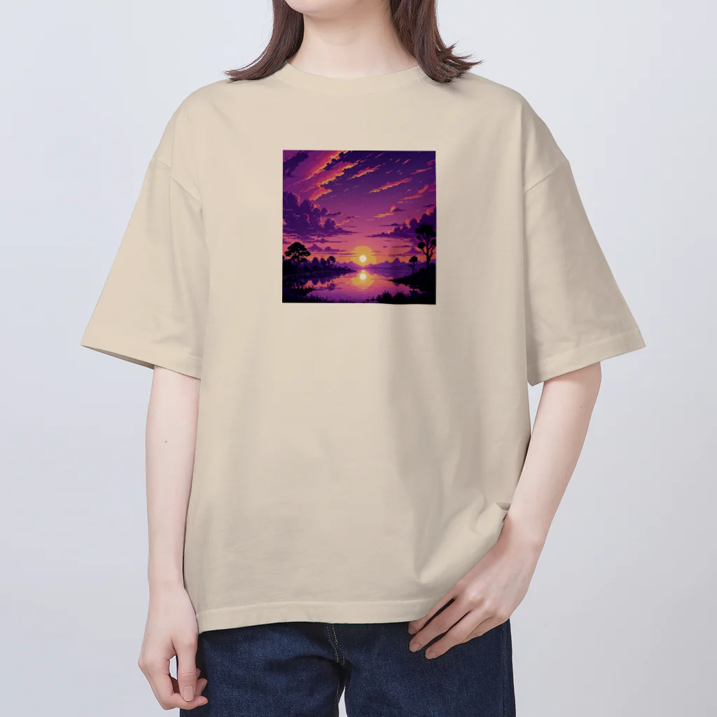 Hawk_portのP-chill! (Sunset) オーバーサイズTシャツ