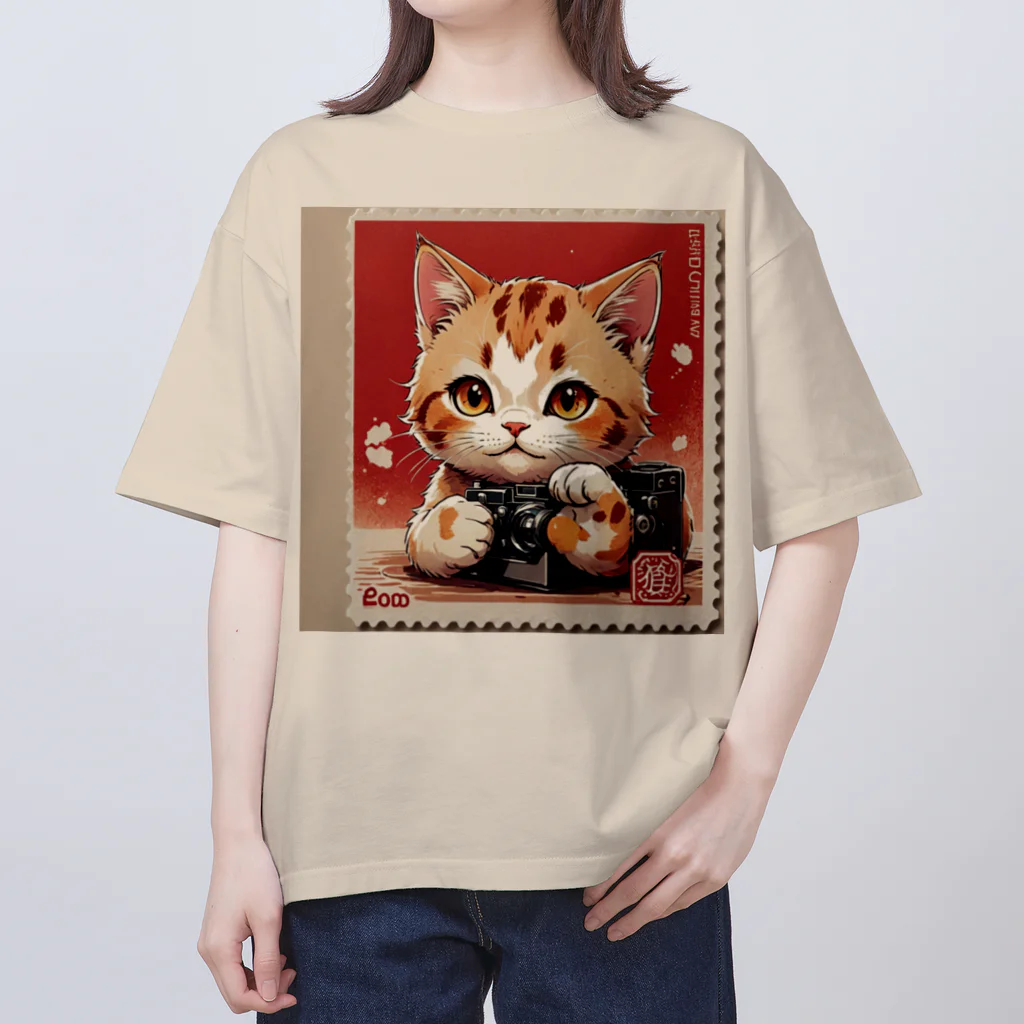 syun78のお店のカメラが好きな猫 オーバーサイズTシャツ