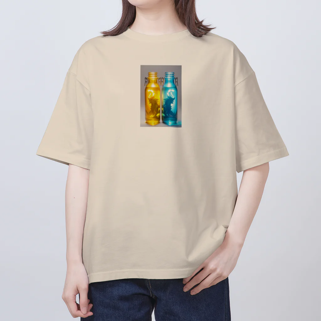 jhajhaのエレメンタル＆ボトルスピリット。 オーバーサイズTシャツ