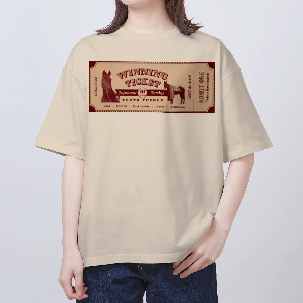 Loveuma. official shopのGodspeed! Winning Ticket by AERU Oversized T-Shirt