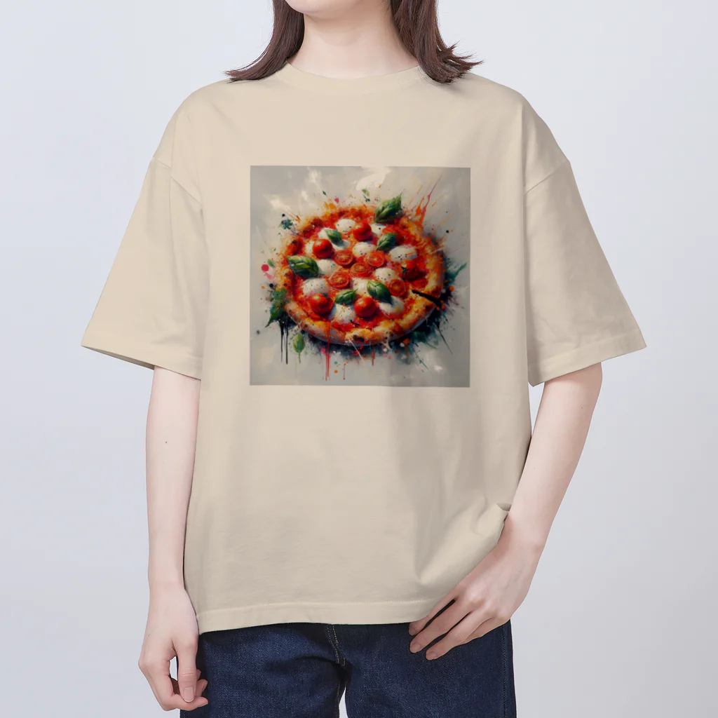 ぴっつぁのぴっつぁ　マルゲリータα Oversized T-Shirt