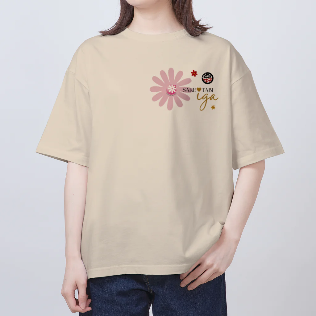 日本酒女子普及委員会29ショップのイガデサケタビグッズ オーバーサイズTシャツ