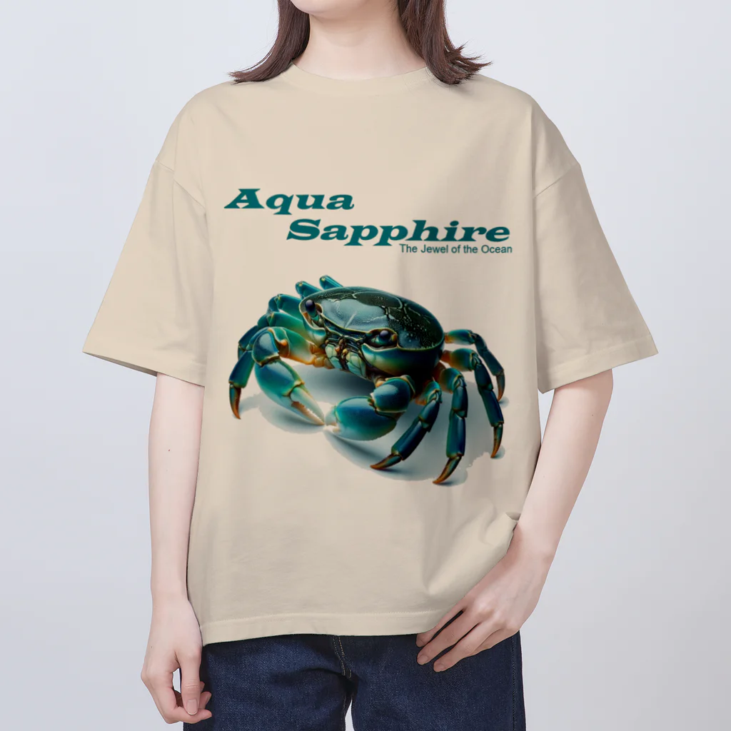 MatrixSphereのAqua Sapphire Oversized T-Shirt