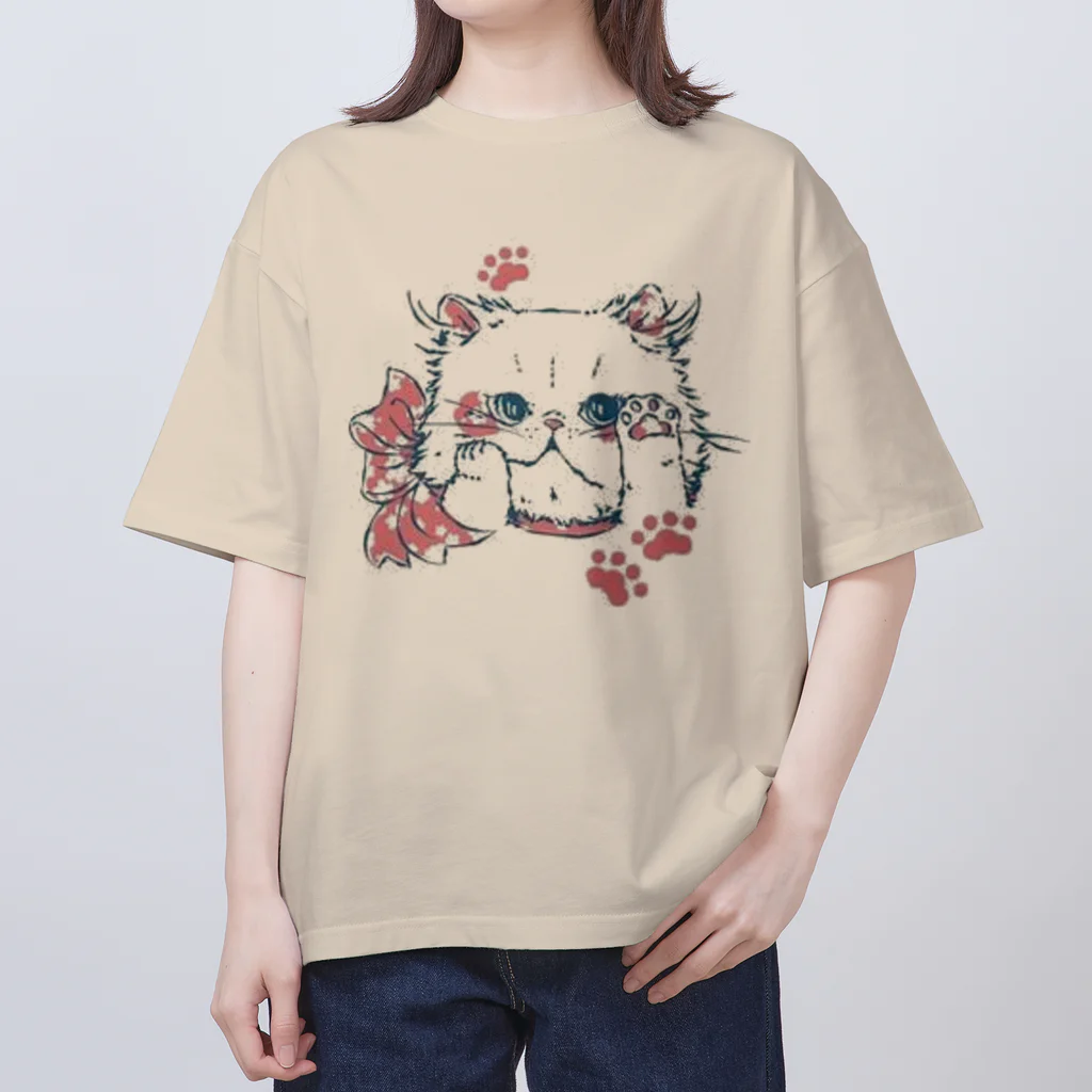 Reea wkoのふわっねっこっ オーバーサイズTシャツ