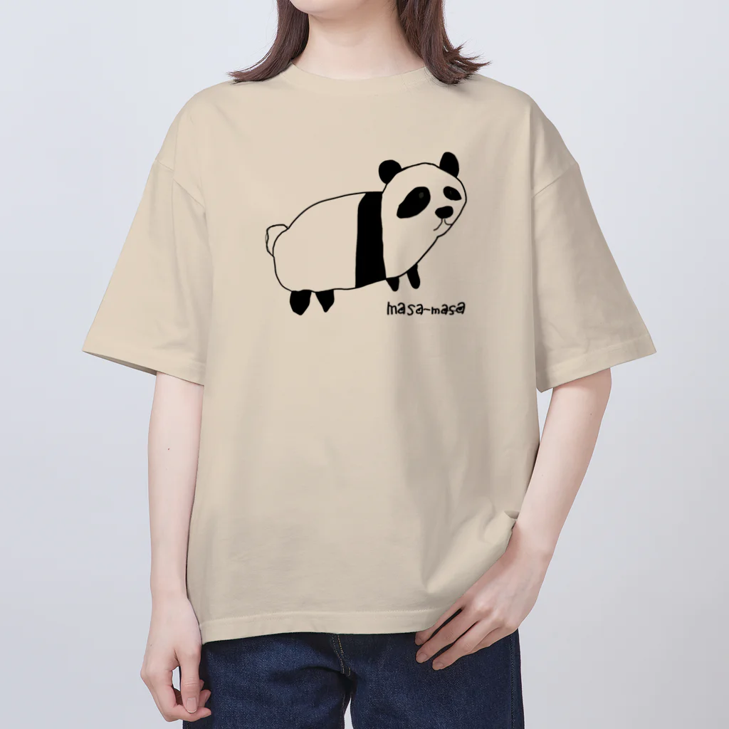 masa-masaのパンダがします。 オーバーサイズTシャツ