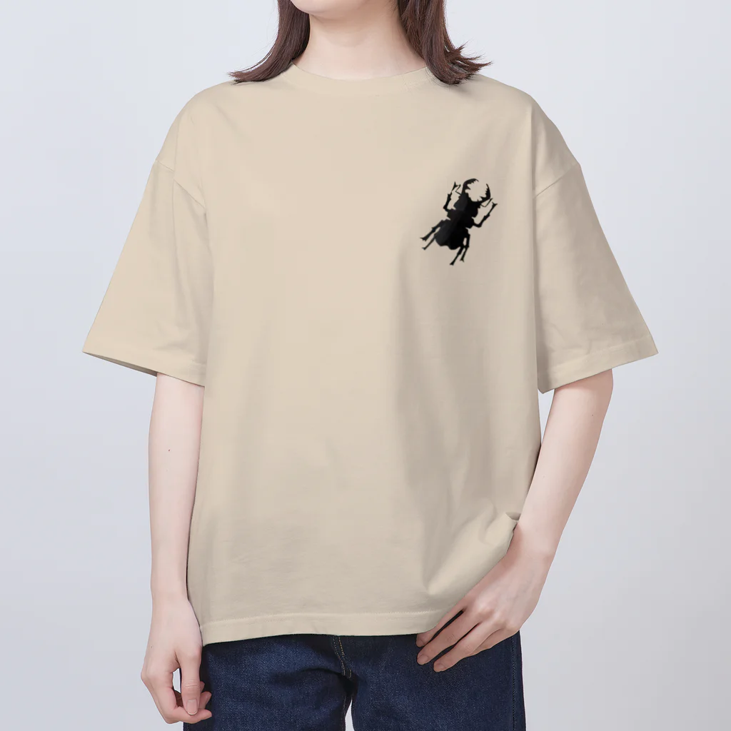 心の森ミュージアム　遊童館の色紙クワガタ Oversized T-Shirt