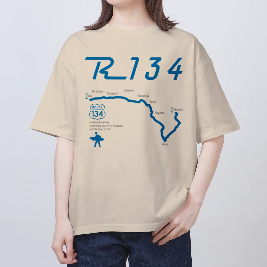 boldandnewのR134_No006_02_2colorBG Oversized T-Shirt