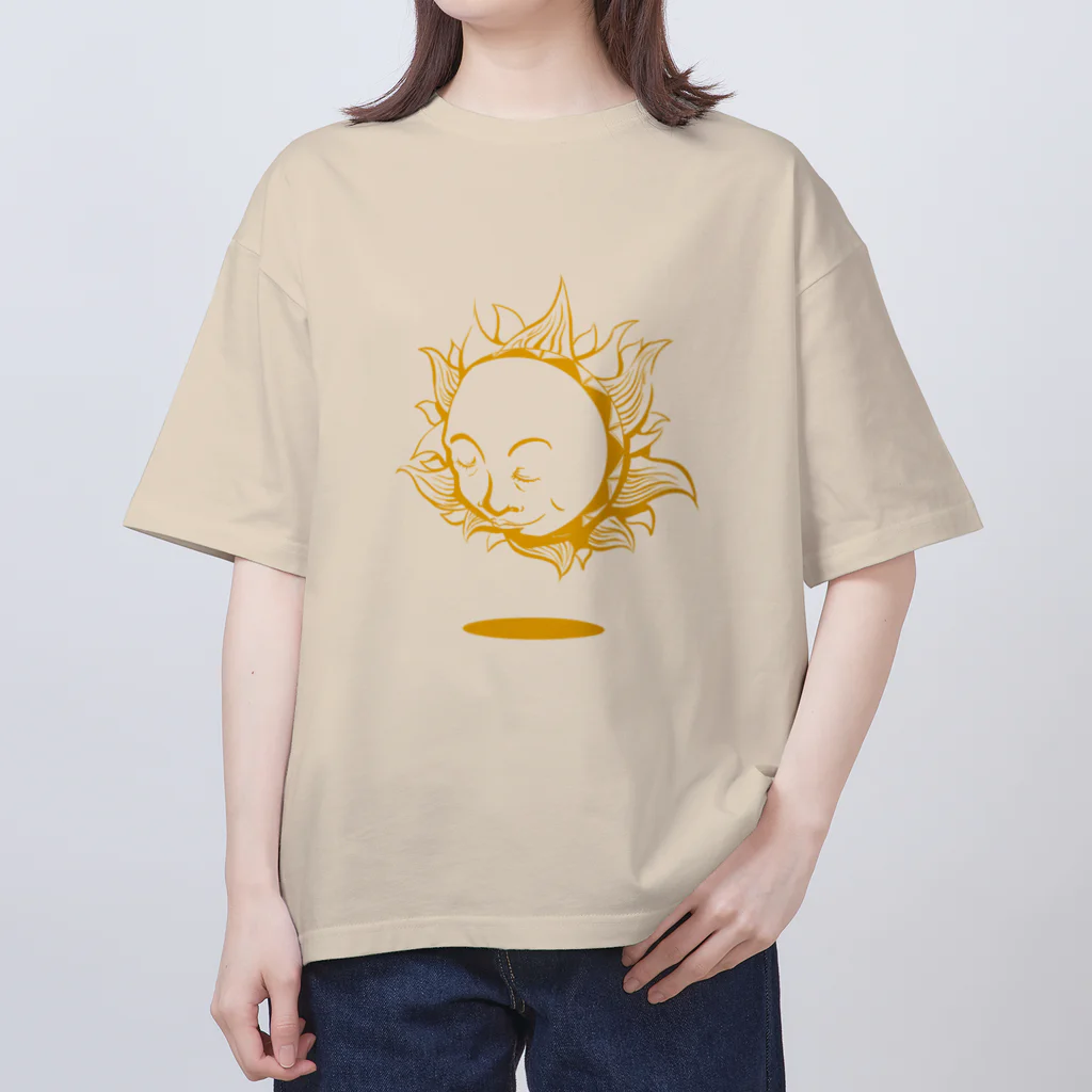 Poooompadoooourの太陽さん　きいろ Oversized T-Shirt