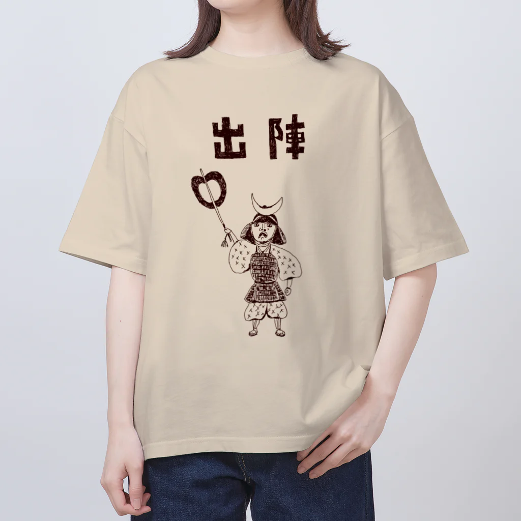 NIKORASU GOの戦国時代デザイン「出陣」（Tシャツ・パーカー・グッズ・ETC） Oversized T-Shirt