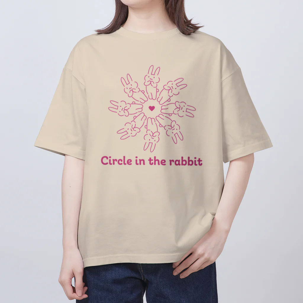 USAGI DESIGN -emi-のうさぎサークル Oversized T-Shirt