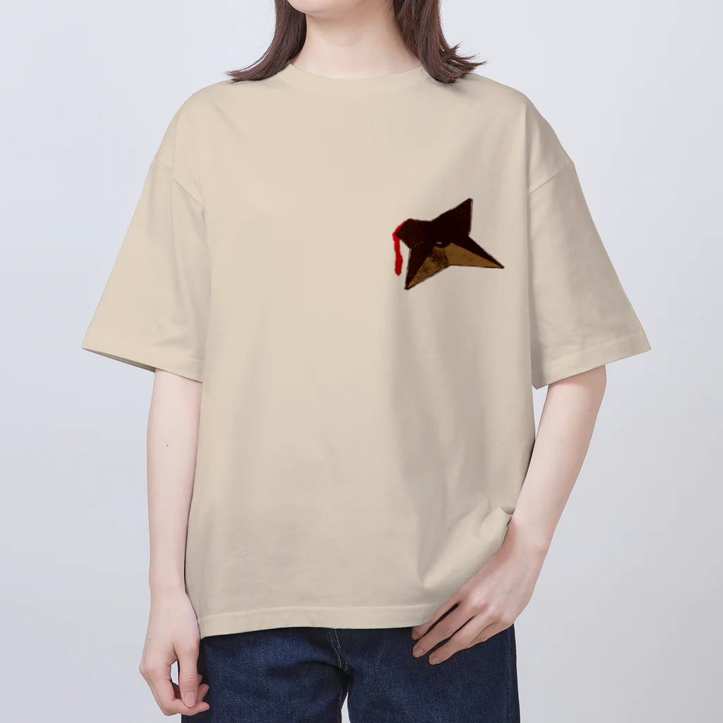 ヨープキャンが気になったのサクッと手裏剣 Oversized T-Shirt