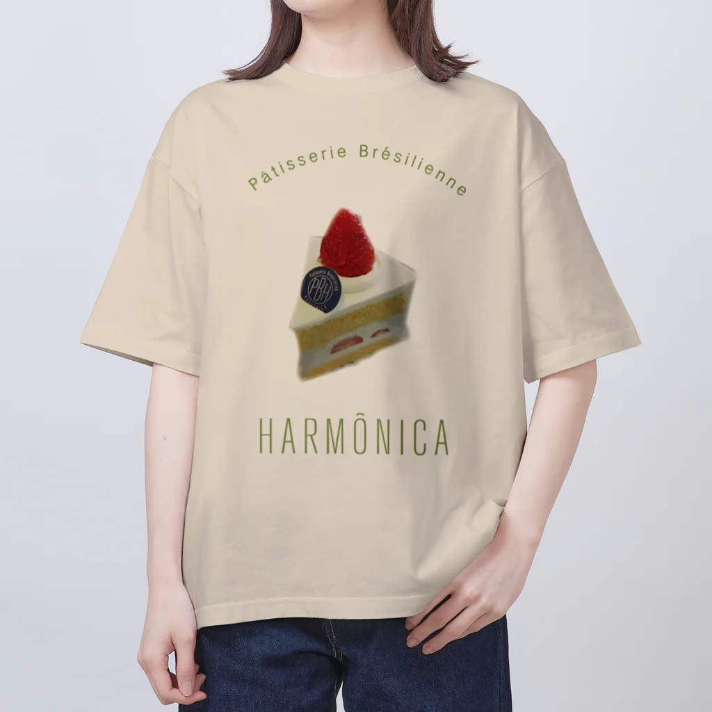 パティスリーハーモニカのハーモニカショートケーキ オーバーサイズTシャツ