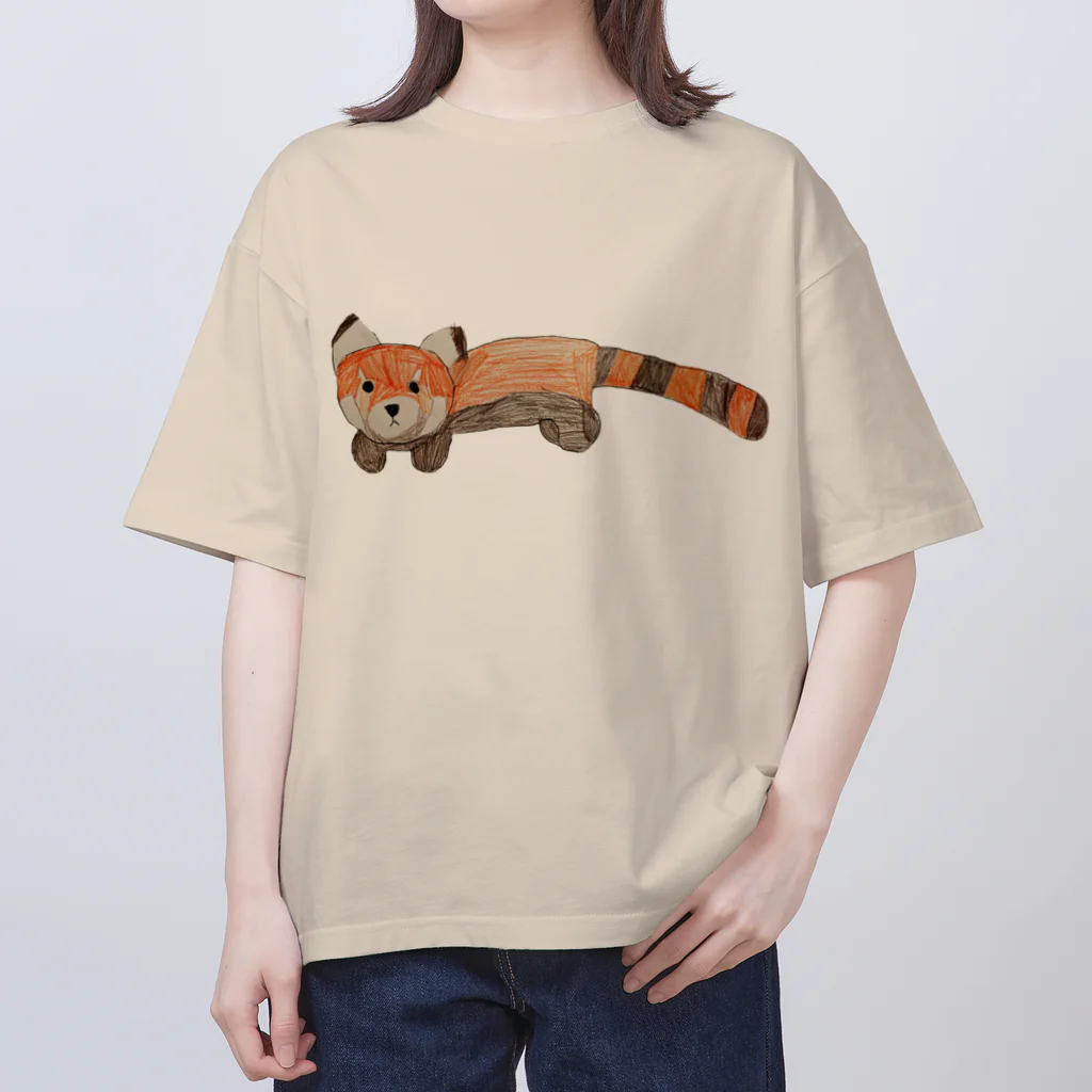 稲藁商店の小熊貓＜レッサーパンダ＞ Oversized T-Shirt