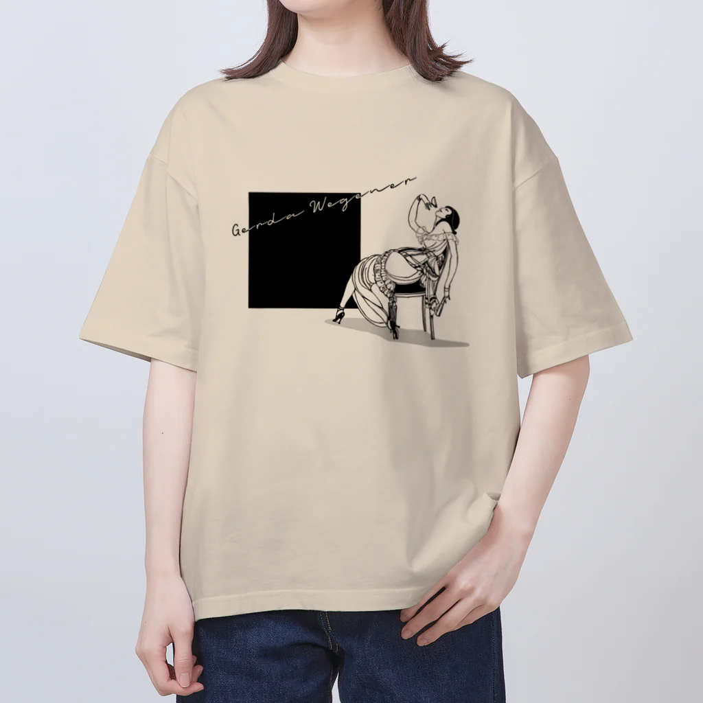 Cordelia　SUZURI分室のGERDA "Black square" オーバーサイズTシャツ