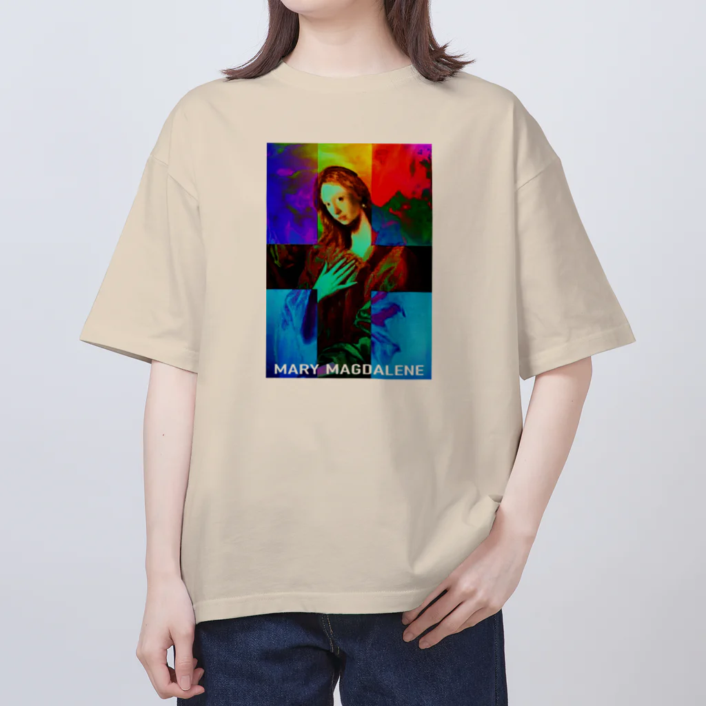 アインシュタインキャットのマグダラのマリア オーバーサイズTシャツ