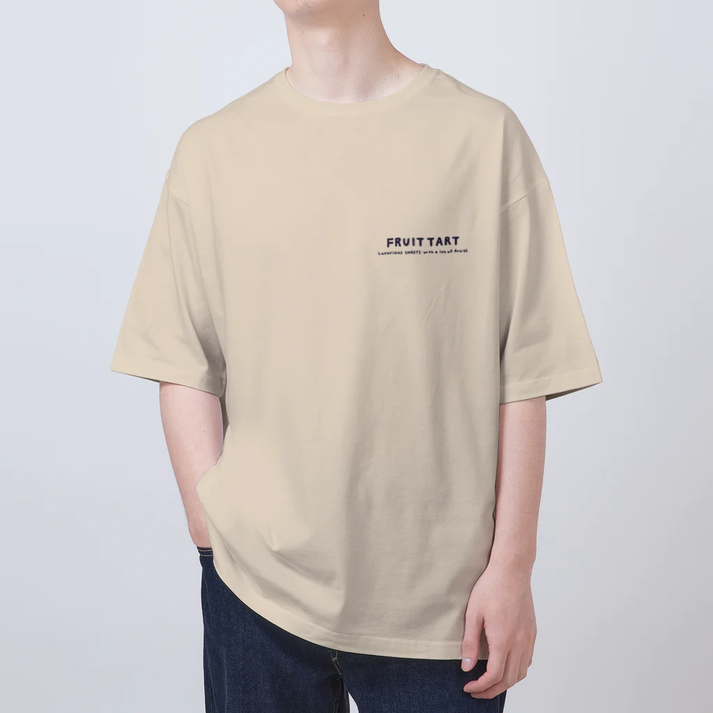 takemARTのフルーツいっぱいタルト オーバーサイズTシャツ