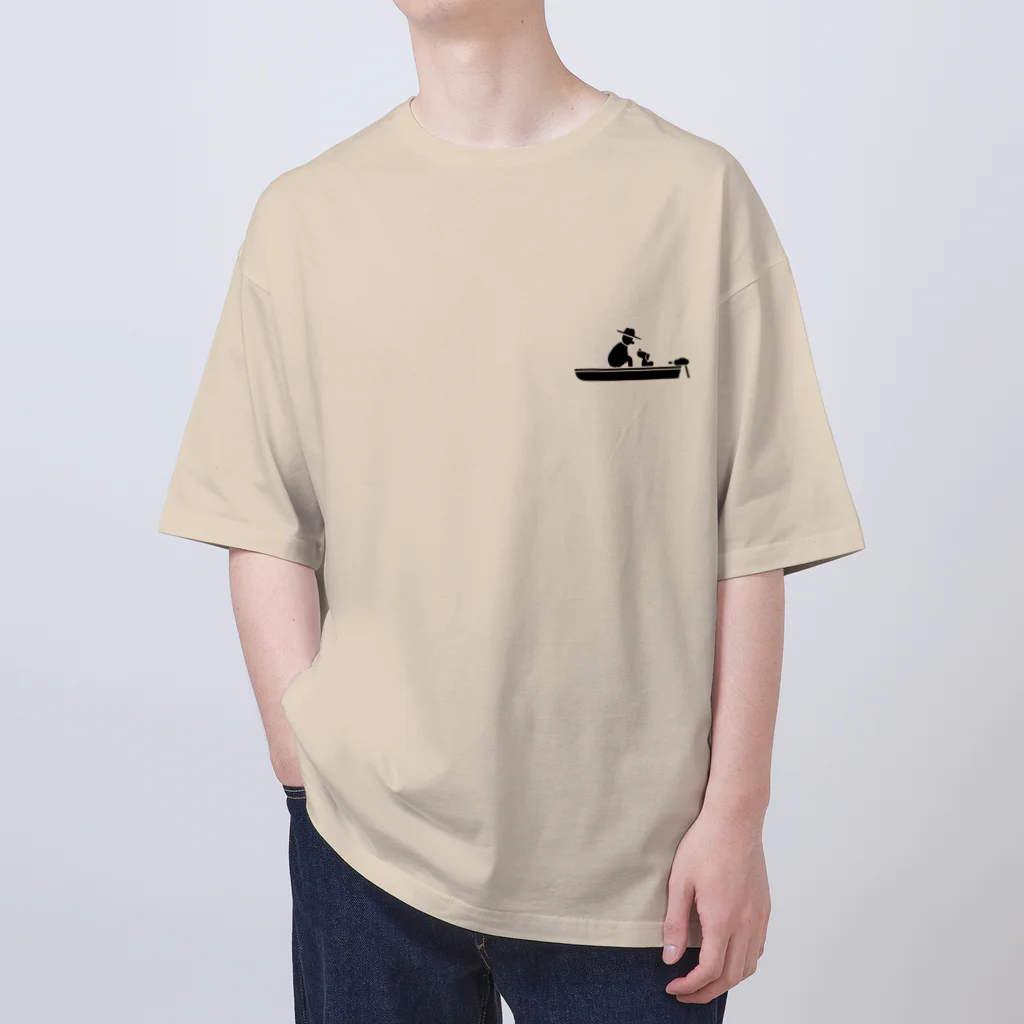ワカボンドの【両面】のんびりと釣りを楽しむ Oversized T-Shirt