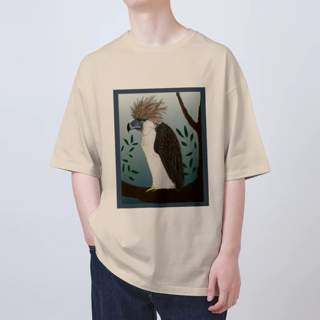 Sea of Grassの遠くを見るフィリピンワシ Oversized T-Shirt