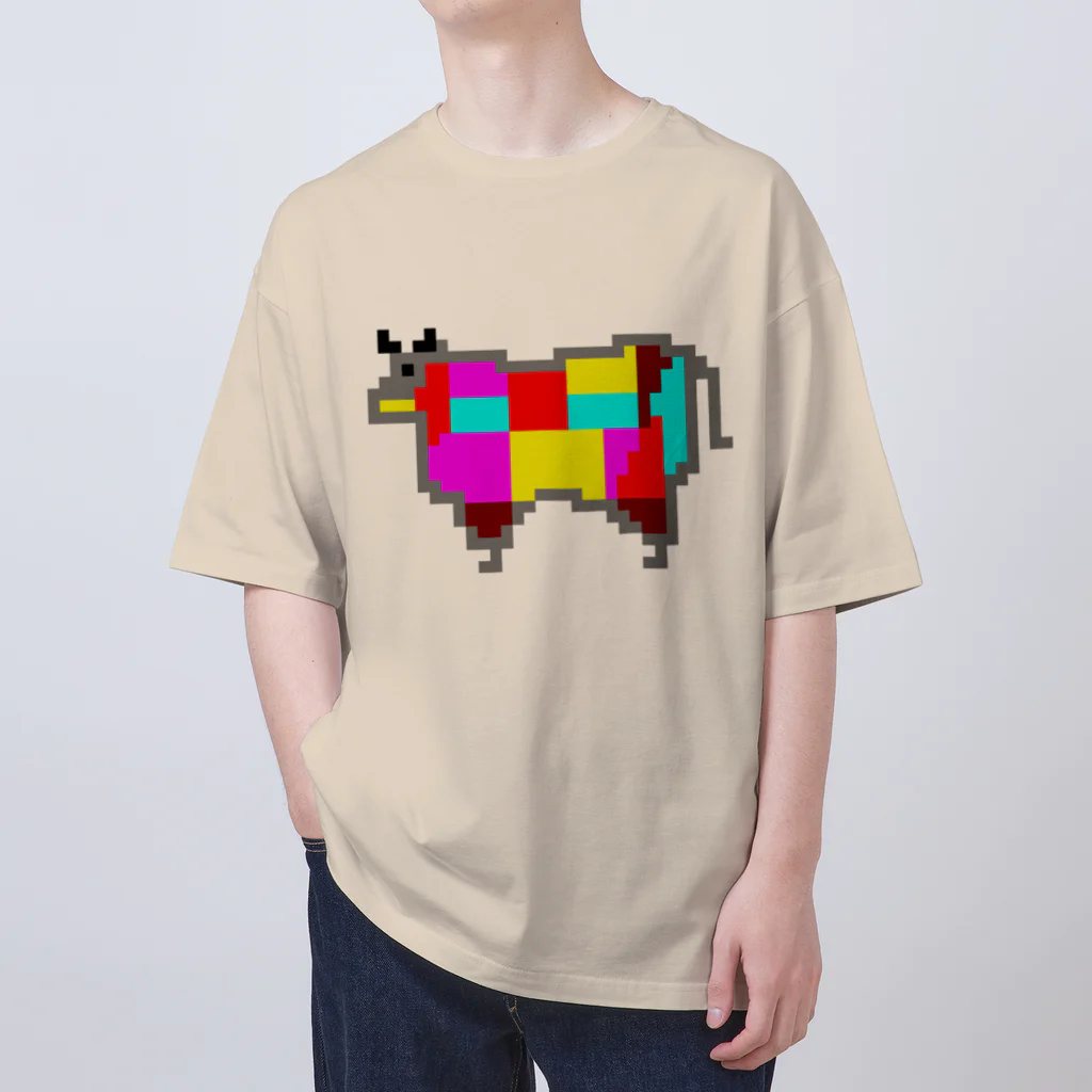 サトオの牛肉 部位 ドット絵 Oversized T-Shirt