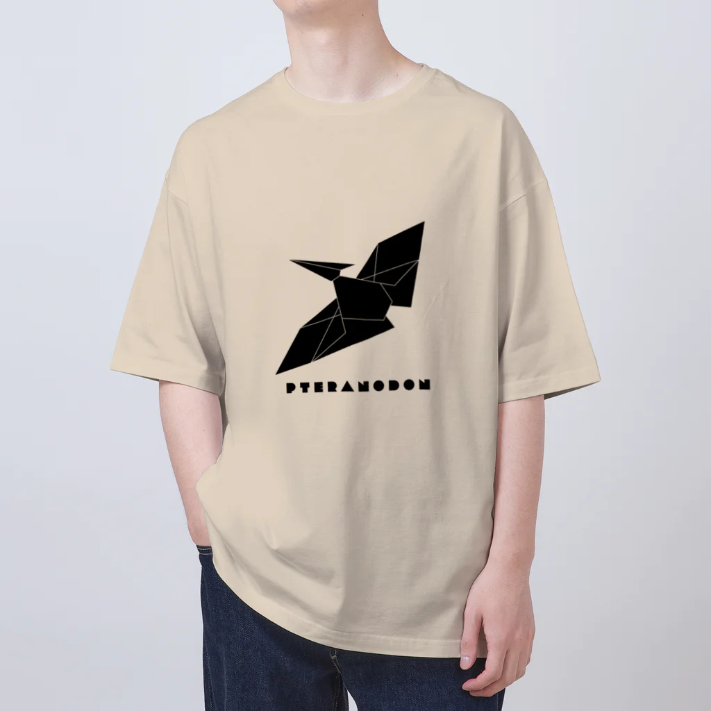 【恐竜】JURASSIC DESIGNINGの恐竜／プテラノドン Oversized T-Shirt