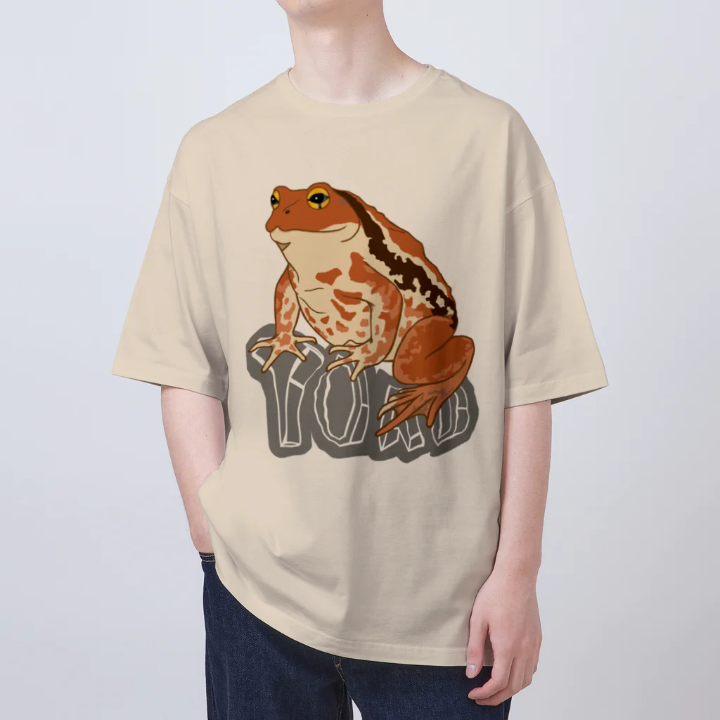 LalaHangeulのTOAD (ヒキガエル) 英字バージョン Oversized T-Shirt