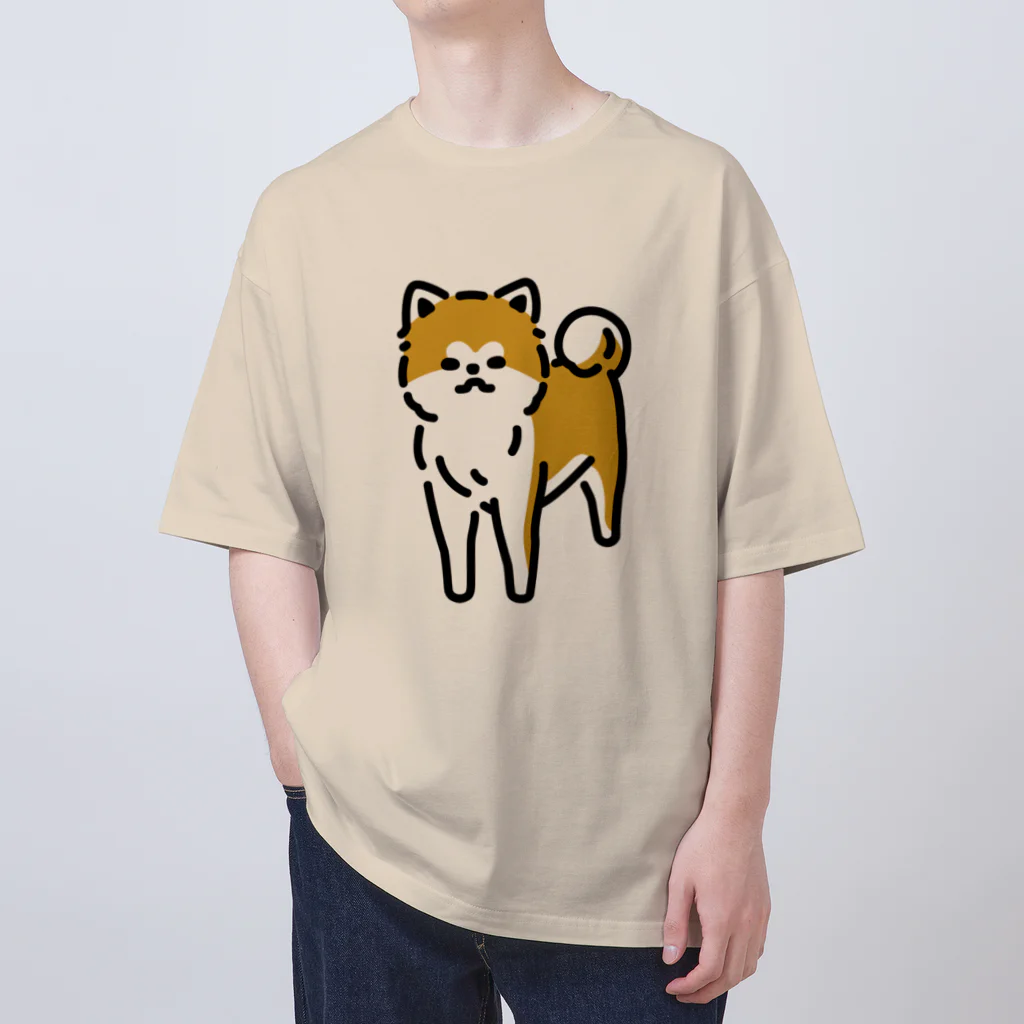 おもかわ〜おもしろい・かわいい専門店〜のなごむ〜秋田犬 Oversized T-Shirt