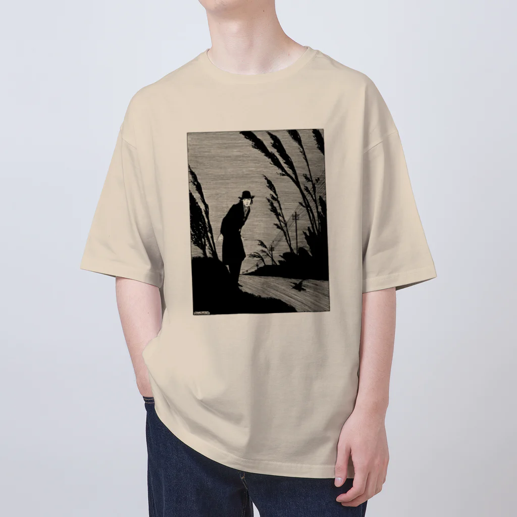 Saza-nami Antique designのあやしい男 Oversized T-Shirt