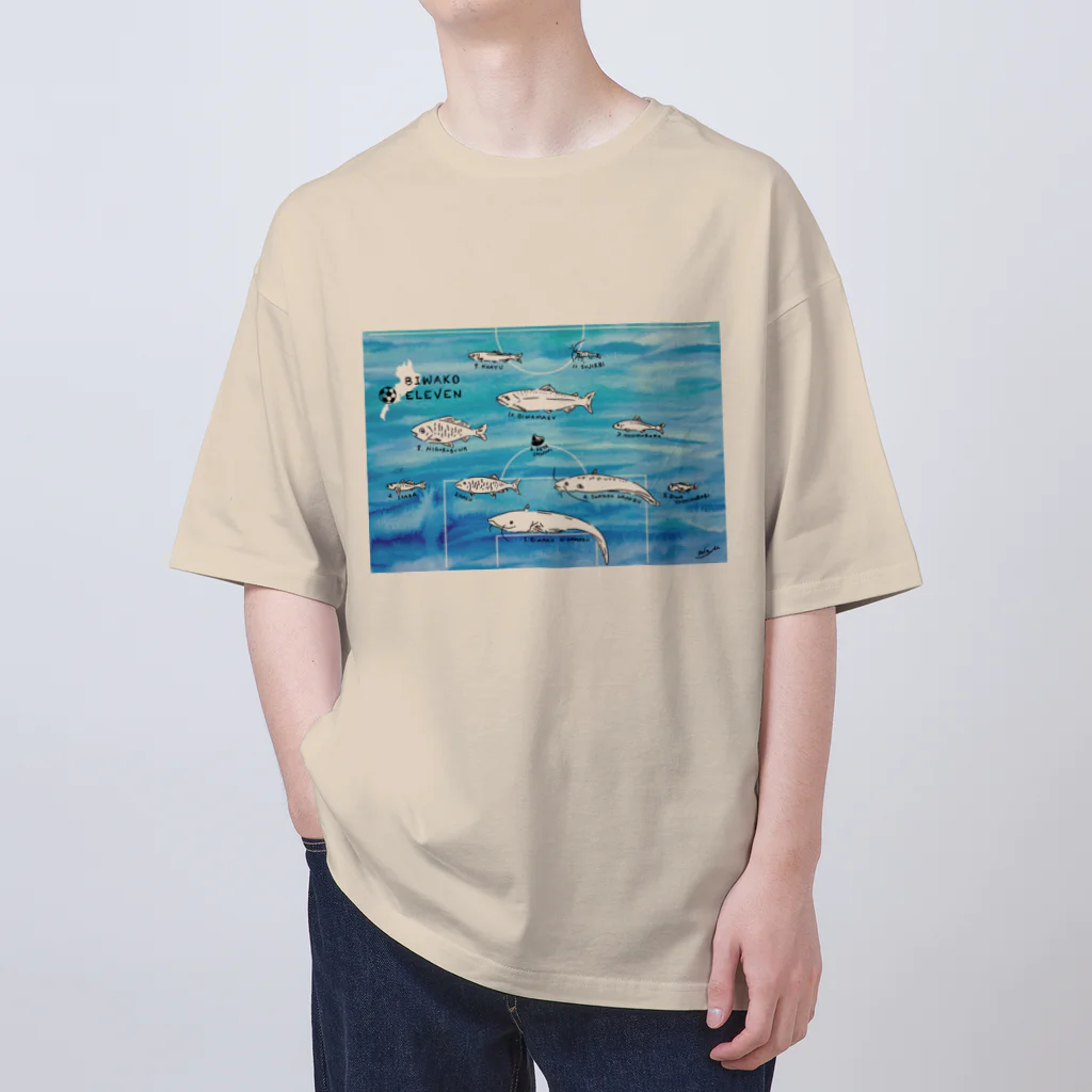 by みなもとそらの琵琶湖イレブン オーバーサイズTシャツ