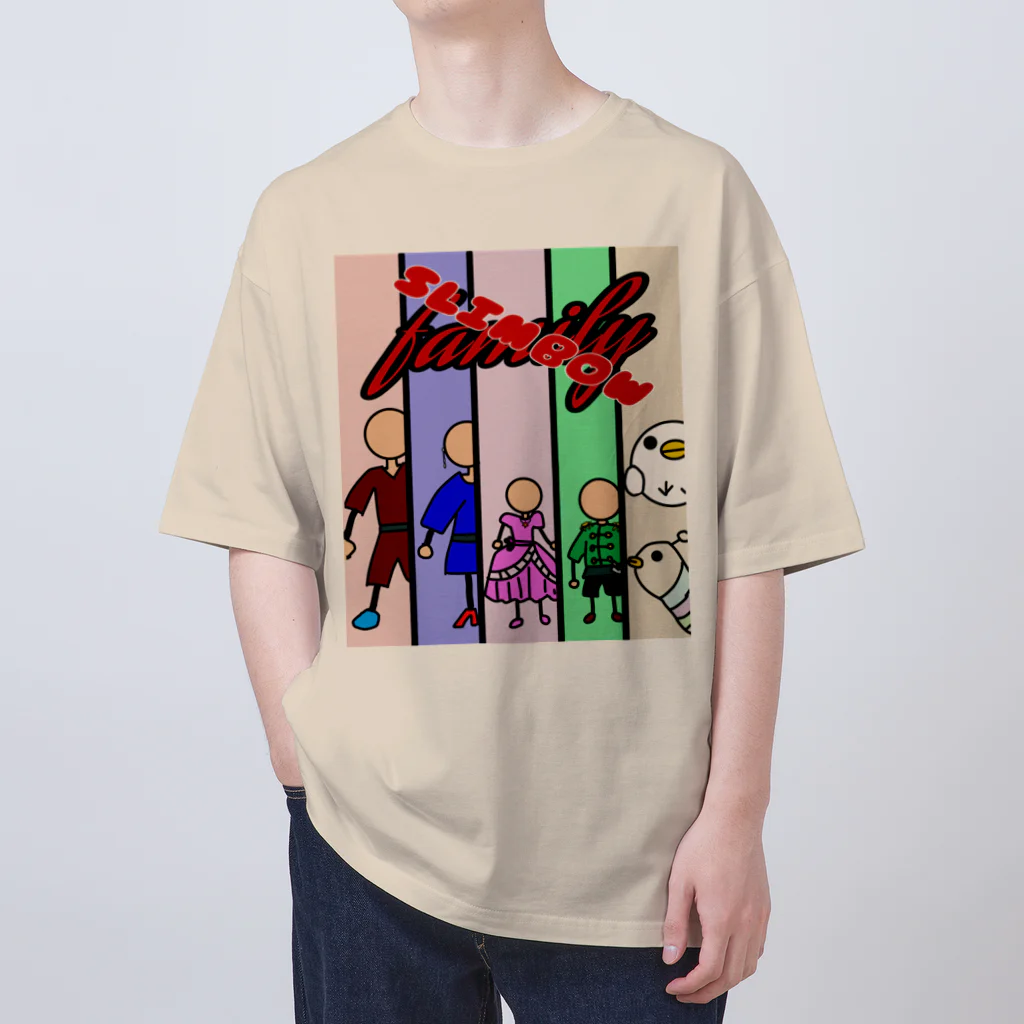 GENE-GENEのスリムボウファミリー オーバーサイズTシャツ