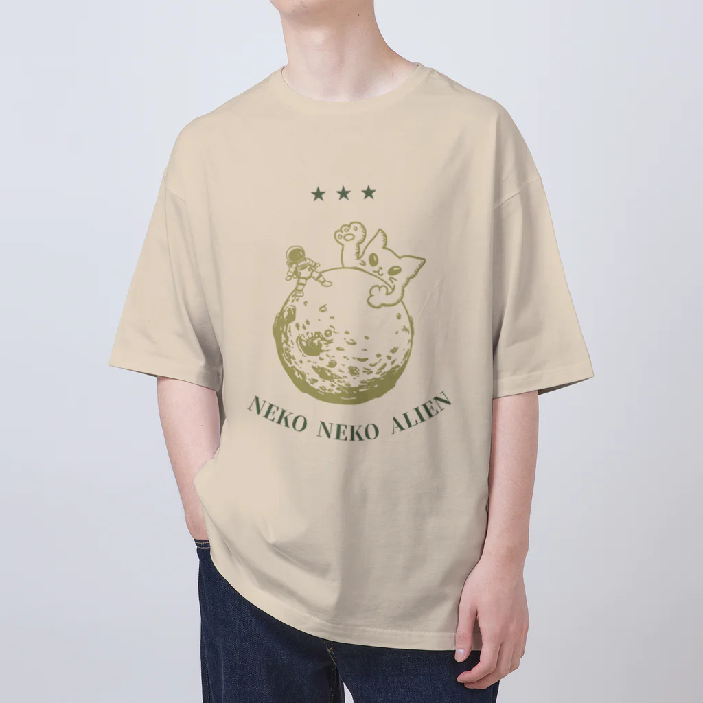 ari designのねこねこエイリアン Oversized T-Shirt