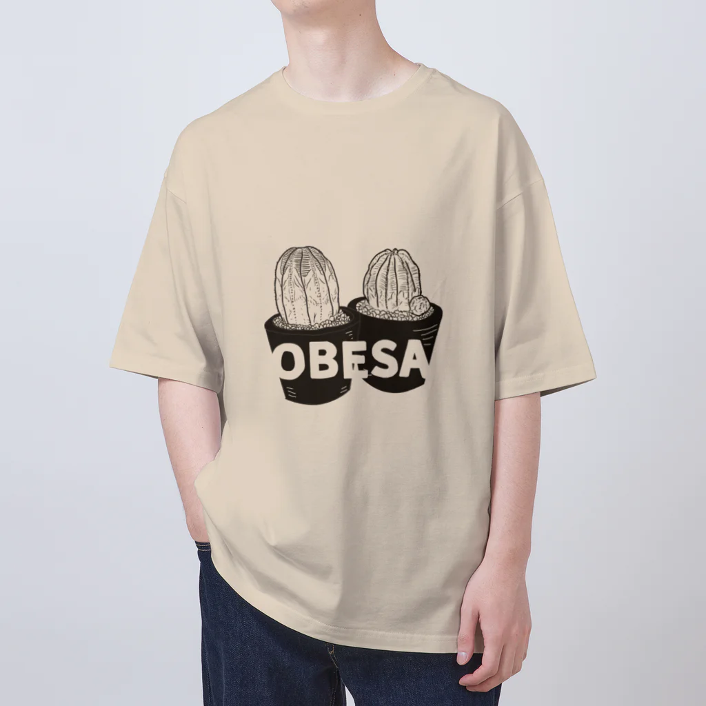 食べかけケーキのオベサ　obesa Oversized T-Shirt