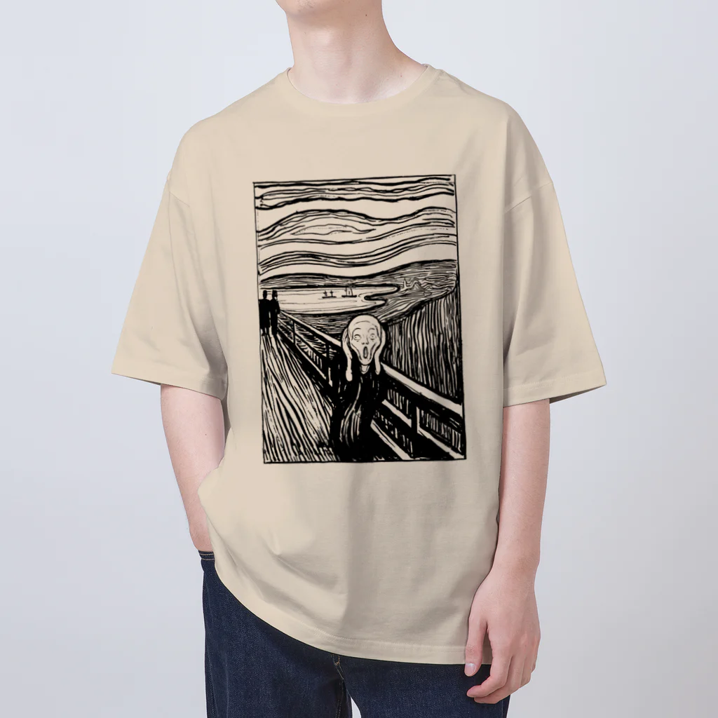 MUGEN ARTのムンク　叫び　Munch / The Scream リトグラフ　 オーバーサイズTシャツ