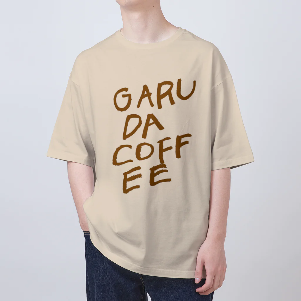 GARUDA COFFEEのGARUDA COFFEEカフェオレロゴシリーズ オーバーサイズTシャツ