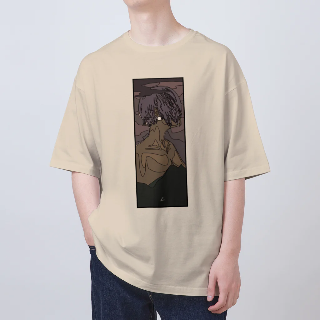 佐々木製作 スズリ工場の耳飾り オーバーサイズTシャツ
