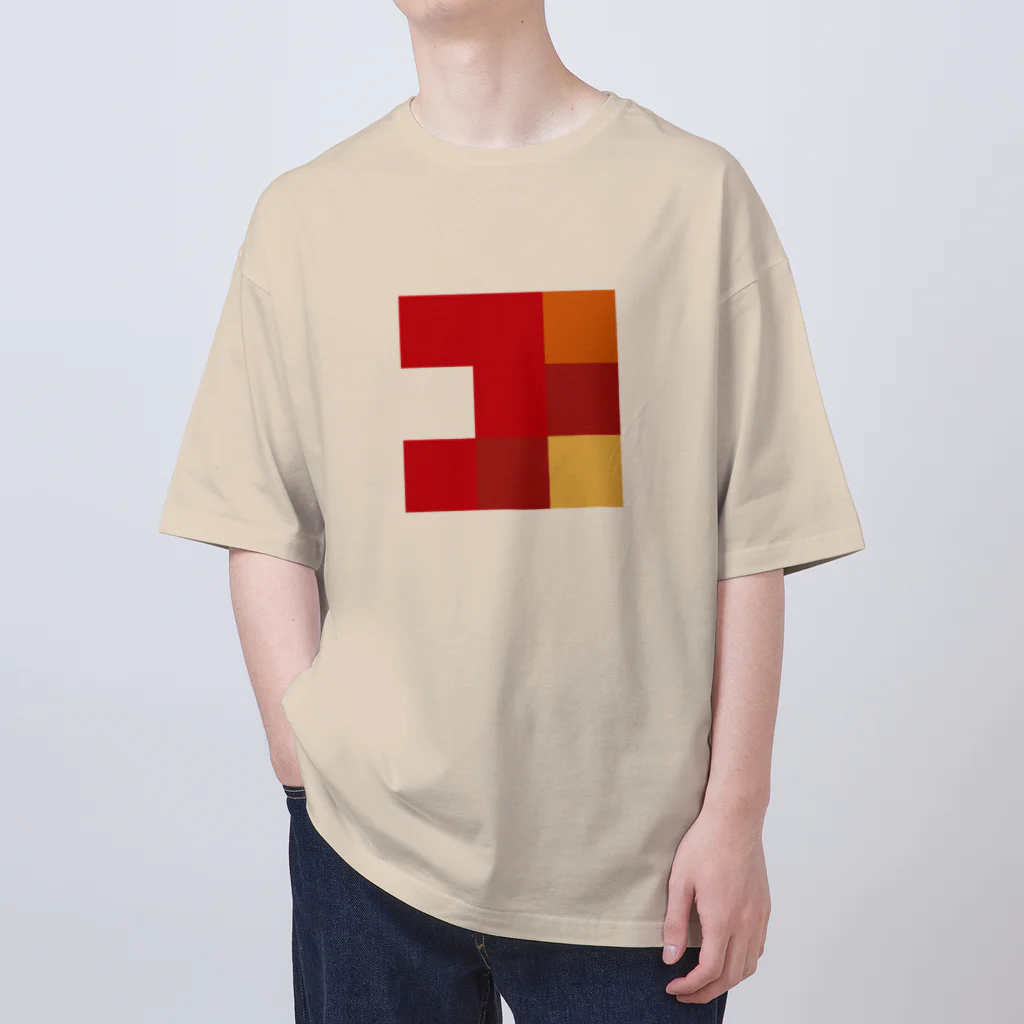 3×3 のドット絵のアンリマティス - 3×3 のドット絵 オーバーサイズTシャツ