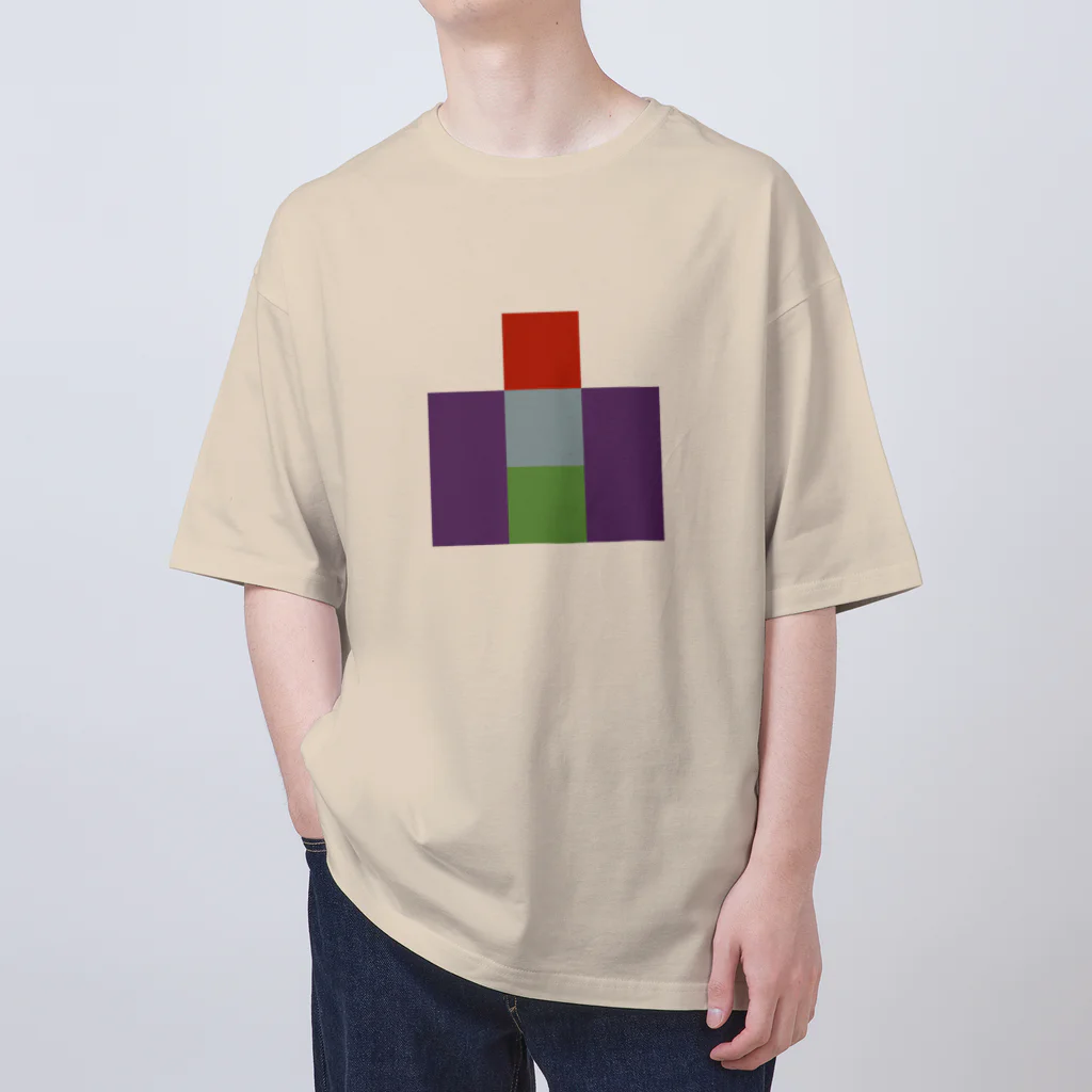 3×3 のドット絵のヒースレジャー - 3×3 のドット絵 オーバーサイズTシャツ